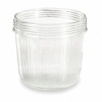 HUBBELL KILLARK GlassGlobe 6 3/8 L 7 1/2 W 6 3/8 H Clear, 2PDE5