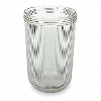 HUBBELL KILLARK HazLocGlassGlobe 10 L 7 1/2 W 10 H Clear, 2PDE6