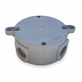 HUBBELL KILLARK HazLocCeilngBox 4 3/4 L 4 3/4 W 2 H Gray, 2PDG7