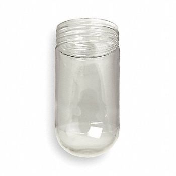 HUBBELL KILLARK GlassGlobeTempered 6 5/8 L 6 3/4 H Clear, 2PDH2