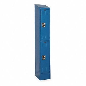 HALLOWELL D4822 Wrdrb Lockr Lvrd 1 Wd 2 Tier Marine Blue, 2PFT8