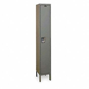 HALLOWELL K4085 Wrdrb Lckr 1x1Lckr Gray 78 x18 x21 Assm, 2PGL3