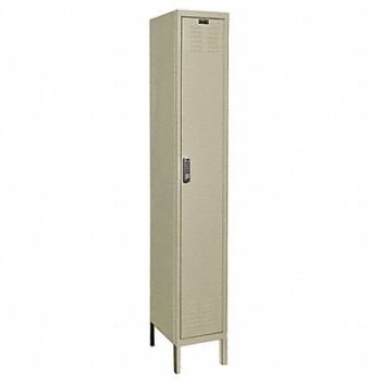 HALLOWELL Wrdrb Lckr 1x1Lckr Tan 78 x12 x18 Assm, 2PGU6