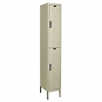 HALLOWELL Wrdrb Lckr 2x1Lckr Tan 78 x12 x18 Assm, 2PGV3