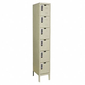 HALLOWELL Bx Lckr 6x1Lckr Tan 78 x12 x18 Assm, 2PGW6
