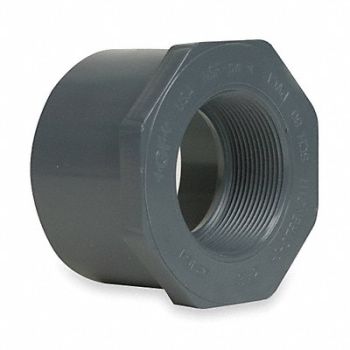 GRAINGER APPROVED Reducing Bushing 1 1/4 x 1 in PVC, 2PMG9