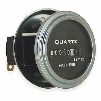 TRUMETER Hour Meter Electrical Round 10-80VDC, 2PPU5