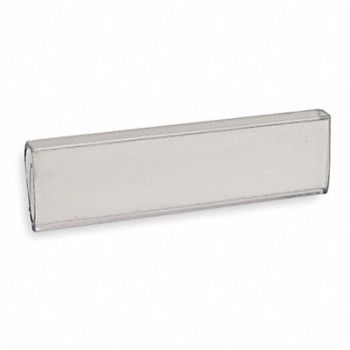 STANLEY VIDMAR Label Holder Clear Plastic Slide-In, 2Q095