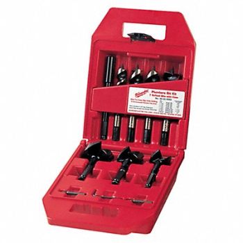 MILWAUKEE Self Feed Drill Set 7pc Steel, 2Q513