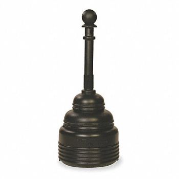 EAGLE D0289 Cigarette Receptacle 4 gal Black, 2RB27