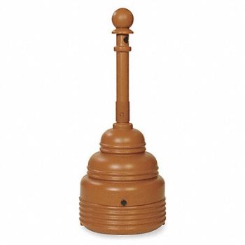 EAGLE D0289 Cigarette Receptacle 4 gal Brown, 2RB29