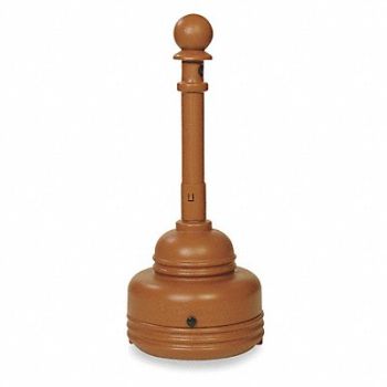 EAGLE D0288 Cigarette Receptacle 1-1/4 gal Brown, 2RB30
