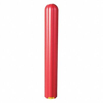 GRAINGER APPROVED F0486 Bollard Cover 4 In Dia 56 In H Red, 2RB33