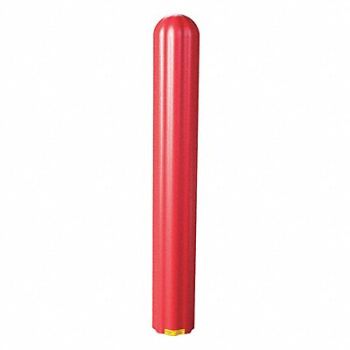 GRAINGER APPROVED F0485 Bollard Cover 6 In Dia 56 In H Red, 2RB34