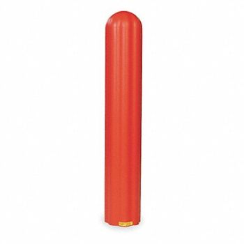 GRAINGER APPROVED F0487 Bollard Cover 8 In Dia 57 In H Red, 2RB35