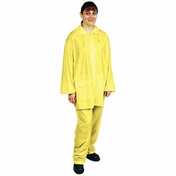 CONDOR D2281 Rain Suit Jacket/Pant Unrated Yellow 3XL, 2RB40