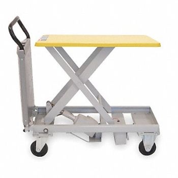 SOUTHWORTH Scissor Lift Cart 500 lb Steel Fixed, 2RDN7