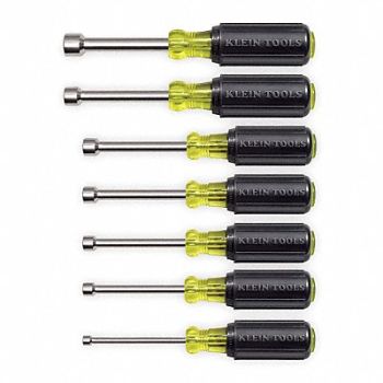 KLEIN TOOLS Fastener-Holding Nut Driver Set, 2RKR9