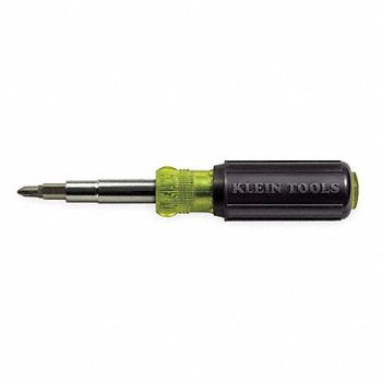 KLEIN TOOLS Multi-Bit Screwdriver 11-In-1 SAE, 2RKT1