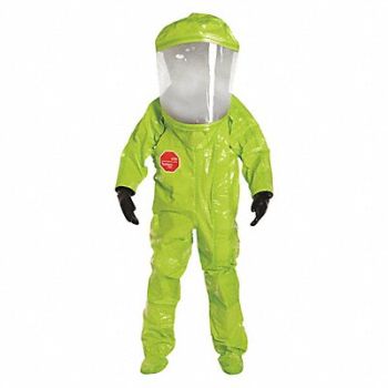 DUPONT G9235 Encapsulated Suit 3XL Lime Yellow, 2RKU9