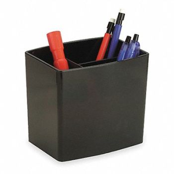 OFFICEMATE Pencil Cup Large Blk Plastic, 2RLK2