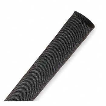 TECHFLEX Braided Sleeving 2.860 in 50 ft Black, 2RLX3