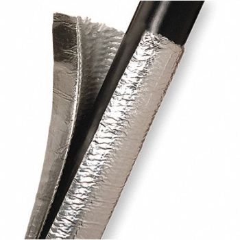 TECHFLEX SleevIng 1.000 in 4 ft L Silver, 2RMR8