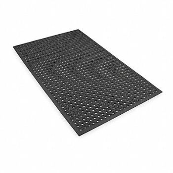 NOTRAX Reversibl Drainage Mat Black 3 ft.x5 ft., 2RPK8
