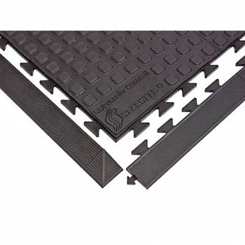 WEARWELL Mat Ramp Black 2 x 3ft. 3, 2RPR3