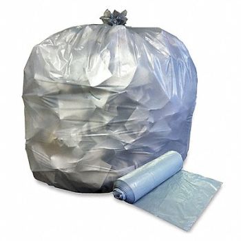 ABILITY ONE Trash Bag 45 gal Gray PK100, 2RRC5