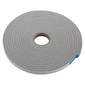 GRAINGER APPROVED Foam Seal 17ft Gray PVC Closed Cell Foam, 2RRE5