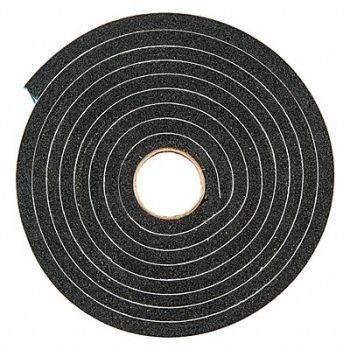 GRAINGER APPROVED Foam Seal 10 ft 3/4 in W Black PVC, 2RRF4