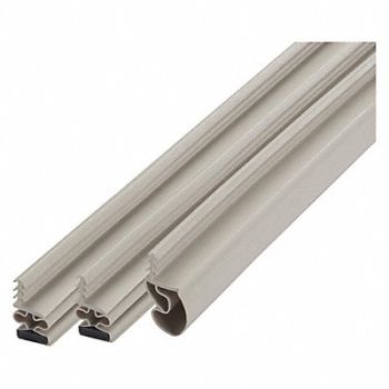 GRAINGER APPROVED Steel Door Weatherstrip Magnetic Beige, 2RRP1