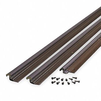 GRAINGER APPROVED Weatherstrip Kerf Vinyl Clad Bronze, 2RRT2