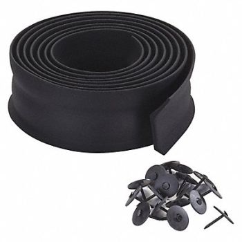 GRAINGER APPROVED Basemount Over Door Seal 100 ft Black, 2RRU2