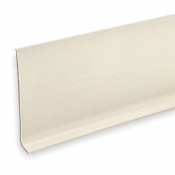 GRAINGER APPROVED Wall Base Molding Almond 720 in L, 2RRW8
