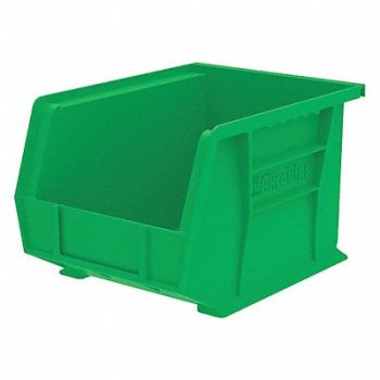 AKRO-MILS F8698 Hang and Stack Bin Green Plastic 7 in, 2RV70