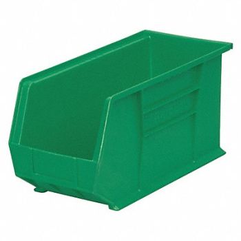 AKRO-MILS F8694 Hang and Stack Bin Green Plastic 9 in, 2RV73