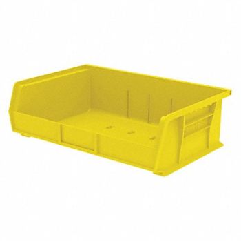 AKRO-MILS F8695 Hang and Stack Bin Yellow Plastic 5 in, 2RV88