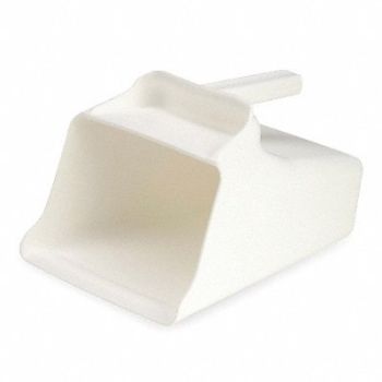 REMCO F8440 Mega Hand Scoop Poly 128 Oz White, 2RVY1