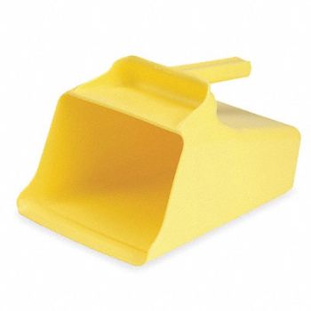 REMCO F8440 Mega Hand Scoop Poly 128 Oz Yellow, 2RVY2