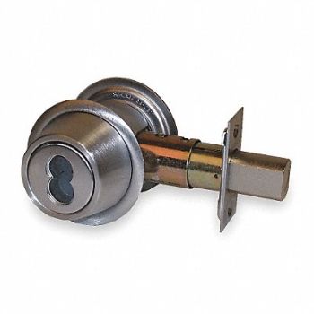 FALCON LOCK Deadbolt HD Satin Chrome SFIC Not Incl., 36Z111