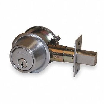 FALCON LOCK Deadbolt HD Satin Chrome SFIC Not Incl., 36Z116