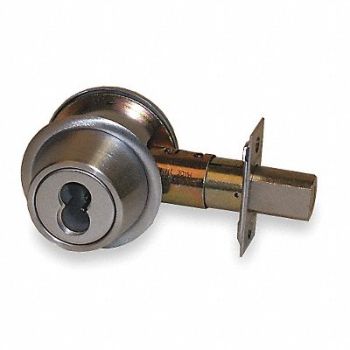 FALCON LOCK Deadbolt HD Satin Chrome SFIC Not Incl., 36Z129