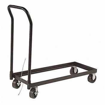 JUSTRITE Cabinet Rolling Cart Steel 43-1/4 in W, 2RYJ1
