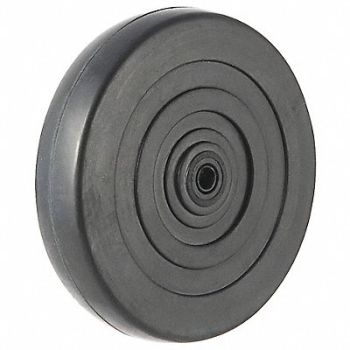 GRAINGER APPROVED Solid RBBR Wheel 4 115 lb., 2RYW9