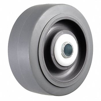 GRAINGER APPROVED Nonmark RBBR Tread Plastic Core Wheel, 2RZK2
