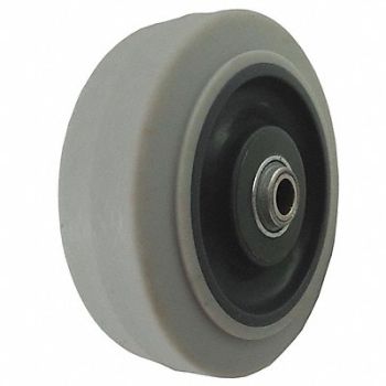GRAINGER APPROVED Nonmark RBBR Tread Plastic Core Wheel, 2RYX3