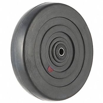 GRAINGER APPROVED Solid RBBR Wheel 3 100 lb., 2RYW4