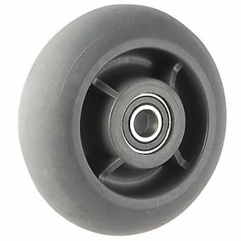 GRAINGER APPROVED Nonmark RBBR Tread Plastic Core Wheel, 2RYY4